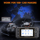 Scanner automotivo OBD2 FOXWELL NT650 Elite com funções de reset de SAS, A/F, Óleo, EPB, BRT e TPS (mais de 26 funções). Ferramenta profissional para diagnóstico de veículos.