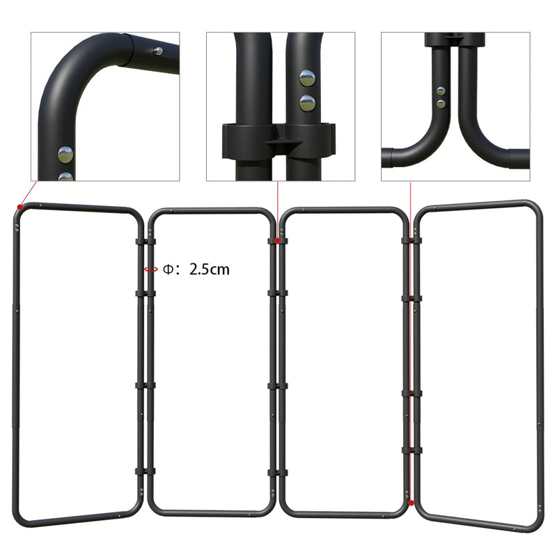 Cenário de tela verde Chromakey grande portátil com suporte para fotografia, sistema de suporte para gravação de vídeo e foto 240x400 cm