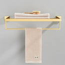 Acessórios para banheiro Toalheiro Aço inoxidável Toalheiro Acessórios para banheiro Prateleira de armazenamento Toalheiro duplo Dourado/Preto/Cromado