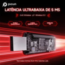 Picun G2 2.4G Wireless Gaming Headset Bluetooth Headphones 5ms Low Latency 7.1 Surround ENC Mic For PC PS4 PS5 Phone Switch