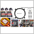 Cooler de processador x99 para LGA 2011 RGB Ventilador IWONGOU 2 Heatpipes CPU Radiator PWM 3Pin Fans para Intel 1366/1700/AM4/AMD