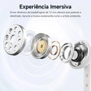 Fones de ouvido sem fio QCY Melobuds N50 ANC Bluetooth 5.4 com cancelamento de ruído ativo, 6 microfones, conexão multiponto para chamadas nítidas