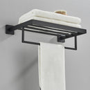 Acessórios para banheiro Toalheiro Aço inoxidável Toalheiro Acessórios para banheiro Prateleira de armazenamento Toalheiro duplo Dourado/Preto/Cromado