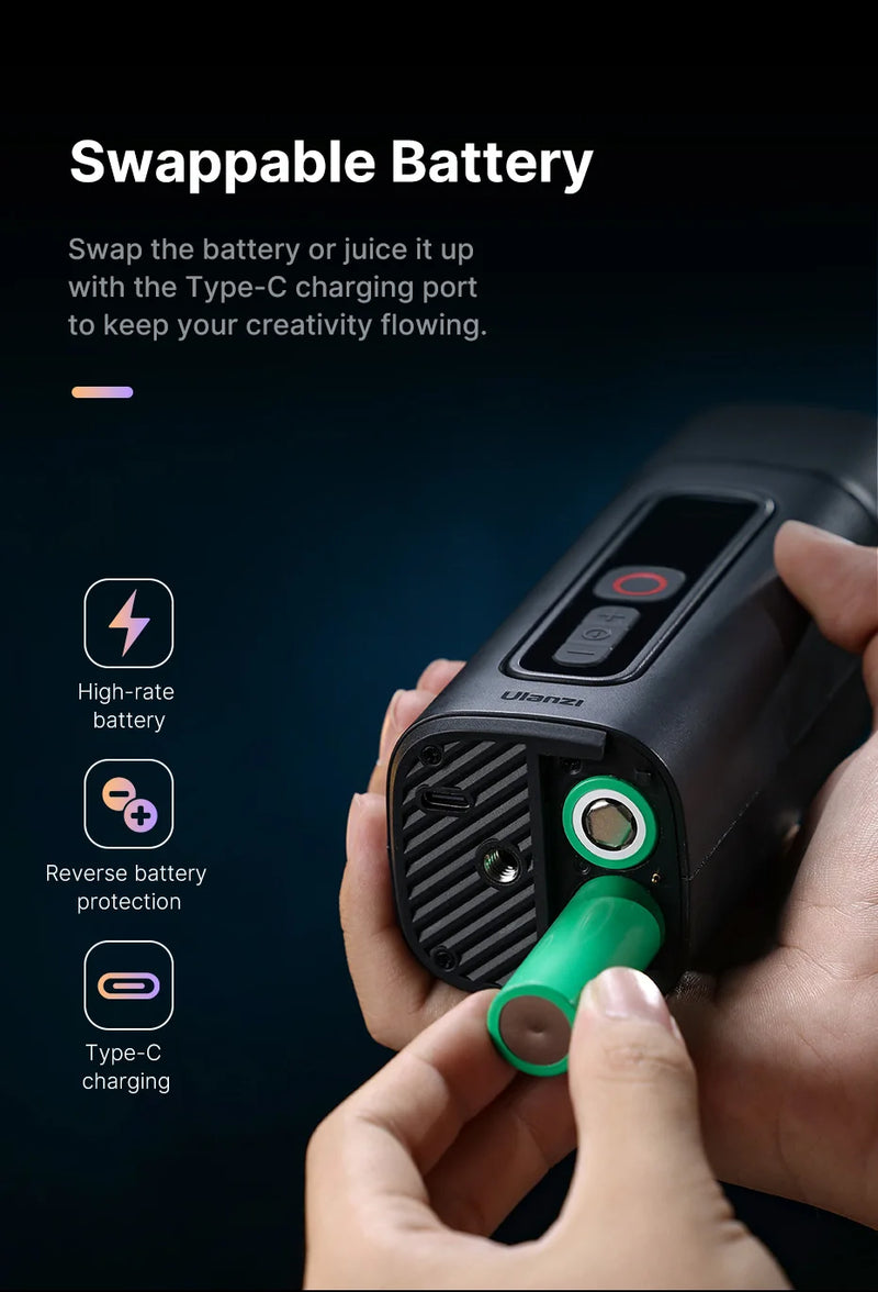 Máquina de fumaça de gelo seco portátil Ulanzi FM01 Ace Fog Machine 40W Estúdio de filmagem de vídeo curto Efeitos de palco Controle sem fio