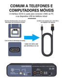 Placa de som externa USB TEYUN Q-26 com interface de áudio para guitarra elétrica, ideal para gravação ao vivo em estúdio e canto em PC.