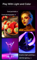 Ulanzi LT002 Painel de luz LED de bolso de 7 polegadas RGB CRI 95+ 2500-9000K com favo de mel 4000mAh Luzes para câmera fotográfica