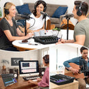 Mesa de Som Portátil Profissional TEYUN de 8 Canais com Entrada Digital para MP3 e Computador, Alimentação 48V - Número A8