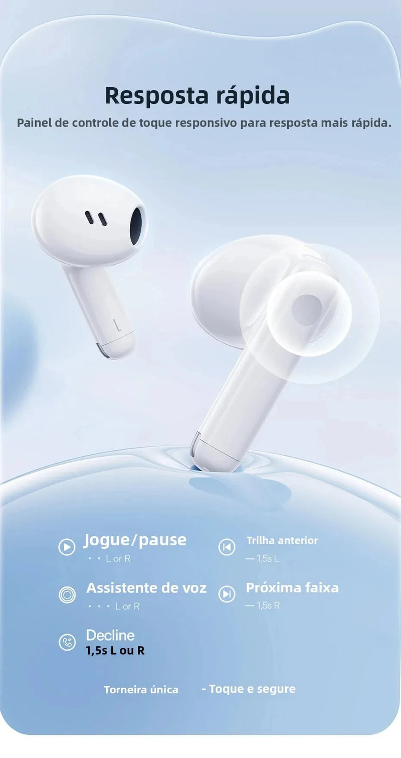 Fone De Ouvido Bluetooth 5.3 Baseus Bowie E13 Som Imersivel Recarregável Latencia Zero