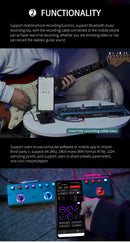 M-VAVE Yuimer KPTPRO 2025 NOVO Pedal de Efeitos para Guitarra TANK G Atualizado para Guitarra e Baixo Multiefeitos, Tank G, TANK B, TANK MINI