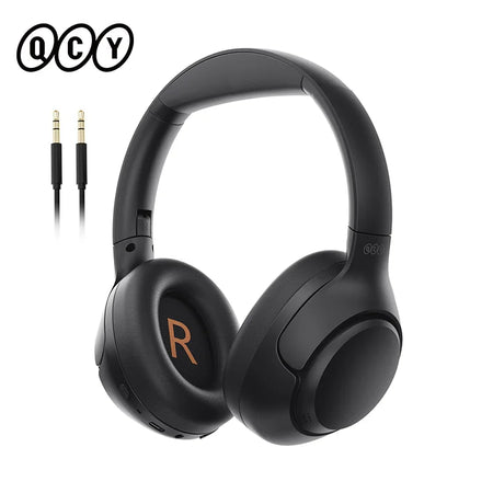 Fones de ouvido sem fio QCY H3 ANC Bluetooth 5.4 com áudio de alta resolução e cancelamento de ruído ativo híbrido de 43 dB 60H