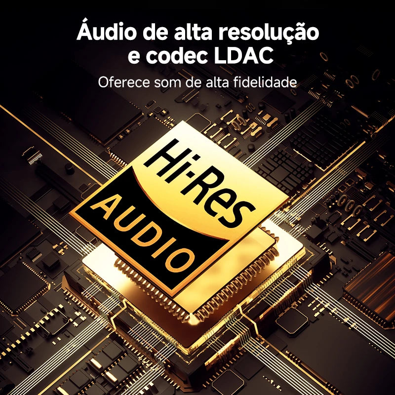 Fone de ouvido sem fio QCY H3 Pro ANC com cancelamento de ruído de 50 dB e áudio espacial de alta resolução com LDAC Bluetooth 5.4.