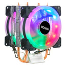 Cooler de processador x99 para LGA 2011 RGB Ventilador IWONGOU 2 Heatpipes CPU Radiator PWM 3Pin Fans para Intel 1366/1700/AM4/AMD