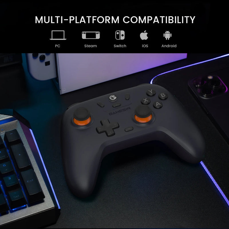 Controle sem fio GameSir Nova Lite para Switch, controle Bluetooth com efeito Hall para Nintendo Switch, iPhone, Android e PC