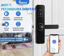 Fechadura eletrônica de porta de impressão digital aplicativo desbloqueio remoto para casa apartamento Tuya wifi