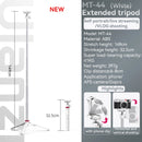 Tripé Ulanzi MT-44 com 1,46 m de extensão para selfies, tripé com braçadeira para celular, câmeras, celulares, Samsung, iPhone, Huawei, Xiaomi