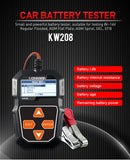Testador de bateria automotiva KONNWEI KW208 12V 100 a 2000CCA, testador de circuito de partida e carga, aplicador de bateria, ferramentas para bateria de 12 volts