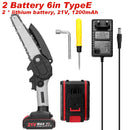 Motosserra KKMOON 21V 4/6/8 polegadas Serra elétrica de corrente sem fio Serra de poda portátil Serra elétrica portátil para marcenaria Ferramenta de corte