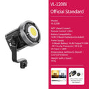 Ulanzi VL-120Bi VL-120C 120W V-Mount COB Luz sem fio Controle por aplicativo 2700K-6500K Luz de vídeo para fotografia de vídeo de esquete