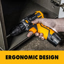 DEKO 12V 16V 20V SET1 Furadeira sem fio 2 velocidades Parafusadeira elétrica DIY Mini chave de fenda sem fio Bateria de íon de lítio DC 3/8 polegadas