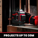 Nível a laser YEVOLT Green Beam, 4 planos, 16 linhas, autonivelante, 360 graus, 3D, que se ajusta ao solo, ferramentas de medição de ladrilhos horizontais e verticais