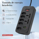 Filtro de Linha extensão com Tomada, universal, USB e Tipo C