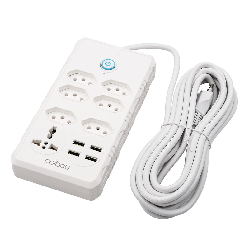 Filtro de Linha extensão com Tomada, universal, USB e Tipo C