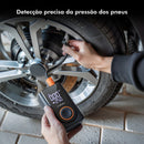 Bomba de inflação portátil sem fio de 60 W, bateria de 1800 mAh * 2,5 modos (carro/bicicleta/motocicleta), desligamento automático por LED, tipo C