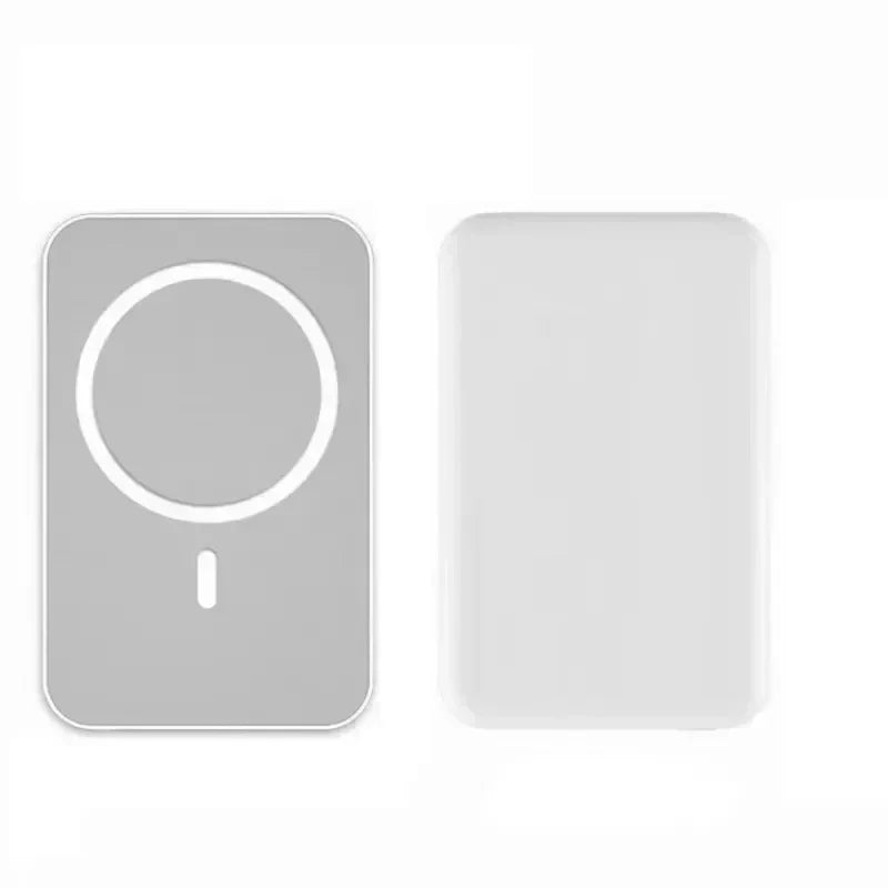 Carregador magnético banco de energia sem fio magnético pacote de bateria portátil externo, banco de energia caixa de telefone