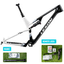 Quadro de carbono LEXON FLYER XC 29er 2215g Suspensão total Curso de 120mm Trava remota Boost Suporte para canote retrátil 15 17 19 21 polegadas