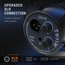 Microfone dinâmico XLR de gravação FIFINE com monitoramento em tempo real, microfone de streaming USB com botão de ganho/mudo por toque para PC, mixer-K688
