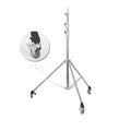 Tripé de pressão de ar de 290 cm com rolamento de 10 kg para câmera, suporte de luz de aço inoxidável para anel de luz, transmissão ao vivo no YouTube e fotografia, macio