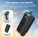 Microfone Ulanzi A100 para Smartphones, Microfone de Lapela Sem Fio para iPhone 16, 15, 12, Xiaomi, Samsung, Dji Action 5, 4, 3, 2, OSMO Pocket 3, SONY