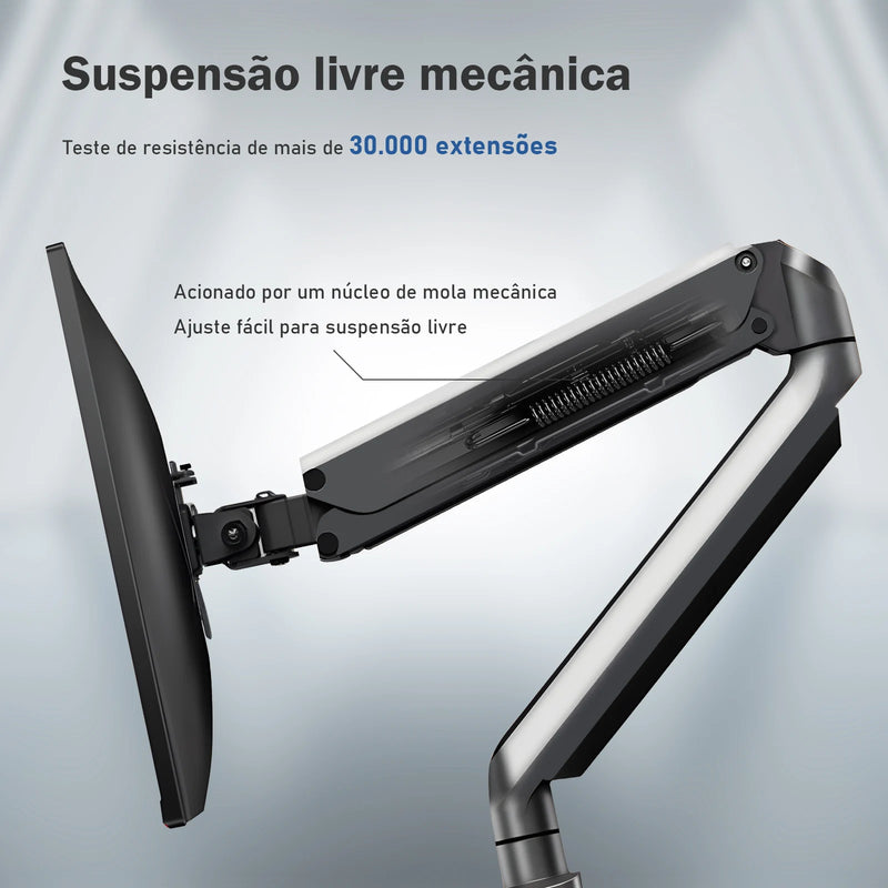 SUPORTE DE MONITOR DE MESA ARTICULADO COM MOLA A GÁS WK-MSP1