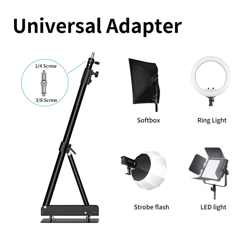Suporte de braço de projeção de parede pesada de 170 cm e 135 cm para estúdio fotográfico, softbox, luzes estroboscópicas de vídeo
