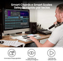 Teclado controlador MIDI M-VAVE de 25 teclas, mini teclado USB com 25 teclas sensíveis à velocidade, 8 pads retroiluminados RGB e 8 knobs.