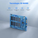 SSD Sata KOOTION 1 TB, 512 GB ou 256 GB SATA3 Unidade Disco rígido interna de 2,5 polegadas para laptop, desktop, PC, servidor