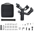 Gimbal de mão FeiyuTech SCORP Mini 2 de 3 eixos para câmeras mirrorless e de ação, smartphone com rastreador de IA, preenchimento magnético e capacidade de carga de 1,2 kg.