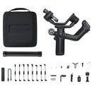 Gimbal de mão FeiyuTech SCORP Mini 2 de 3 eixos para câmeras mirrorless e de ação, smartphone com rastreador de IA, preenchimento magnético e capacidade de carga de 1,2 kg.
