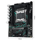 Placa-mãe MACHINIST X99 B9 LGA 2011-3 com slot M.2, suporte para chip X99 C612, memória DDR4, SATA 3.0, USB 3.0 e PCIe 16X.