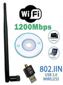 Adaptador WiFi USB 150Mbps 2.4GHz Com Antena USB 802.11n/g/b USB LAN Placa de Rede Sem Fio para Computador