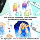 Blocos de marcadores de dupla face Ohuhu, caderno de esboços artísticos à prova de sangramento, espiral, caderno de esboços para marcadores de álcool, caderno de desenho escolar