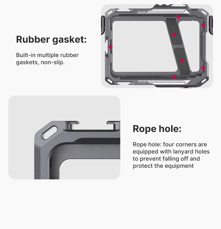 Capa protetora universal para smartphone Ulanzi Lino com alça lateral para iPhone 16, 15, 14, 13, 12 Pro Max, Samsung, Xiaomi e OPPO