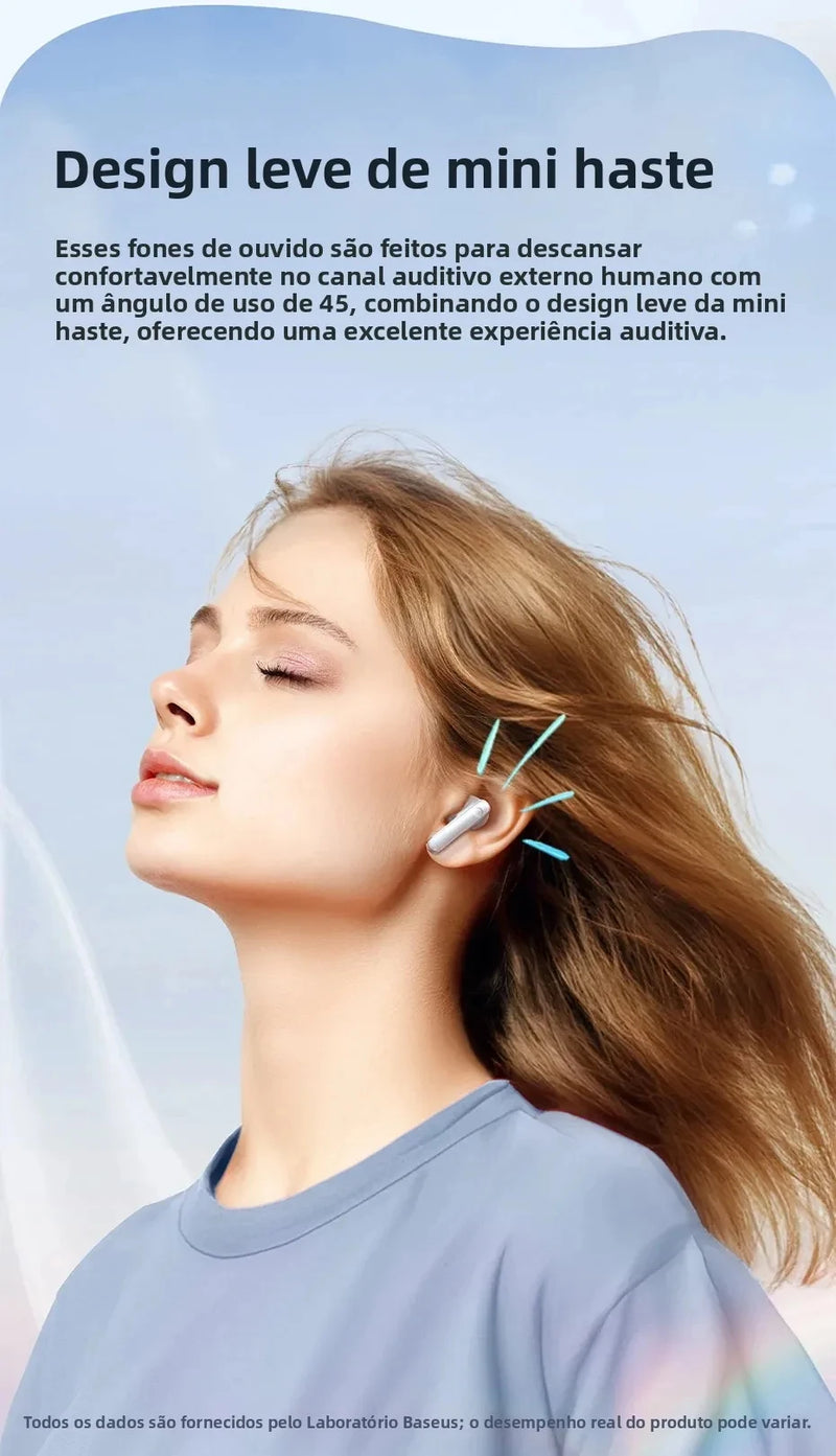 Fone De Ouvido Bluetooth 5.3 Baseus Bowie E13 Som Imersivel Recarregável Latencia Zero