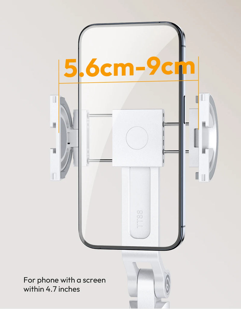 Tripé para celular Ulanzi TT88 de 1,44 m com braçadeira magnética e extensão remota sem fio para transmissão ao vivo e vlog