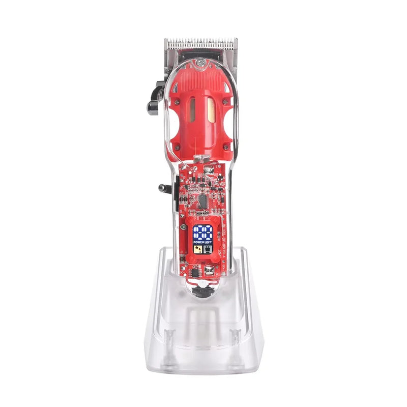 Máquina de Cortar Cabelo Profissional Sem Fio WMARK NG-407 para Homens, Elétrica e Recarregável