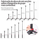 Tripé Ulanzi MT-44 com 1,46 m de extensão para selfies, tripé com braçadeira para celular, câmeras, celulares, Samsung, iPhone, Huawei, Xiaomi