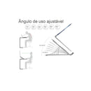 Suporte Reclinável, Dobrável e Portátil para Laptop, Notebook e Tablet - Base Ajustável