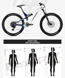 Quadro de carbono LEXON FLYER XC 29er 2215g Suspensão total Curso de 120mm Trava remota Boost Suporte para canote retrátil 15 17 19 21 polegadas