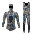 Roupa de mergulho camuflada HOT 3mm, roupa de pesca submarina, mergulho, manga comprida, fissão de neoprene, submersível, para homens, manter aquecido, tops e calças