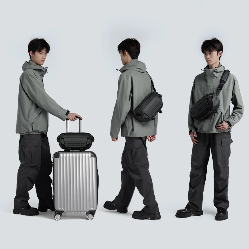 Ulanzi AB02 TAI Bolsa tiracolo para câmera, bolsa casual para viagem, fotografia de rua, bolsa para deslocamento diário, faça você mesmo, personalizável, 9L, grande capacidade